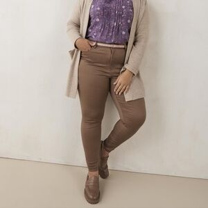Penningtons Brown Jeggings Skinny Jeans Stretchy High Waisted Rise Plus size 22